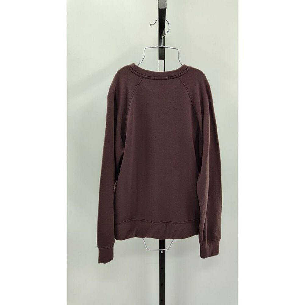 Quince Women Cloudcomfort Crewneck Sweatshirt Sleeved Top Brown S - Picture 2 of 2